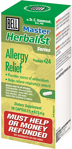 Allergy Relief (Bell Master Herbalist #24) 30 caps, 673 mg