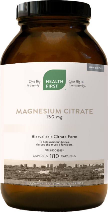 Magnesium Citrate 150 mg 180 caps (Health First)
