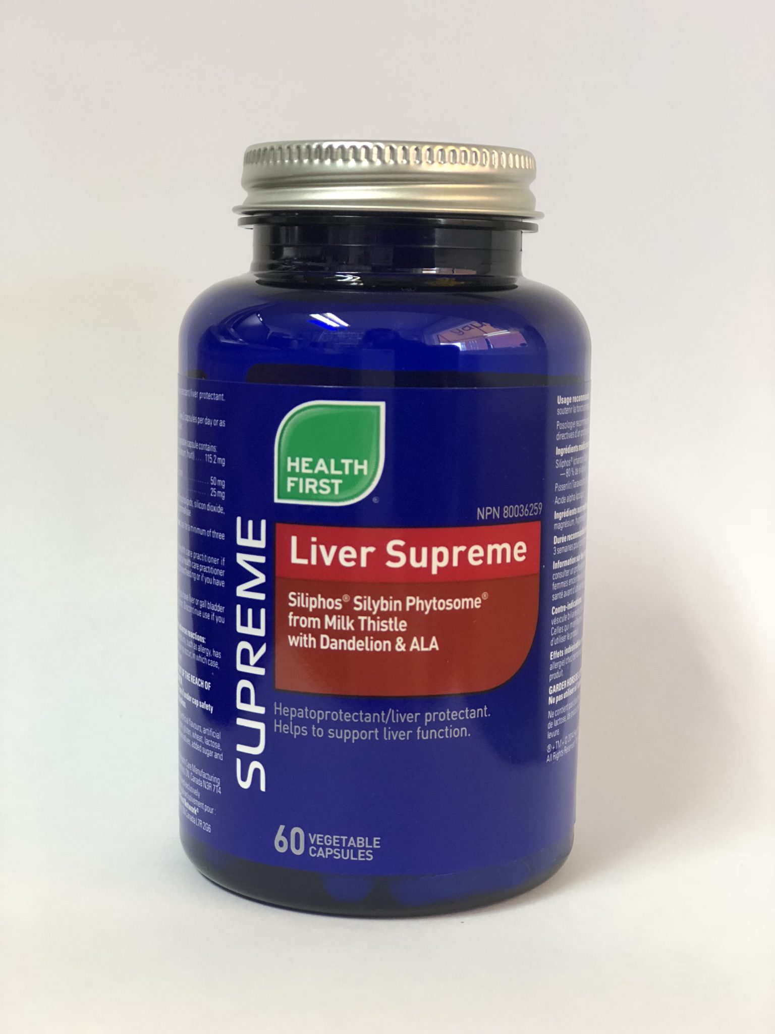 Liver Supreme with Siliphos & Silybin Phytosome from Milk Thistle plus Dandelion & ALA - 60vcaps (Health First)
