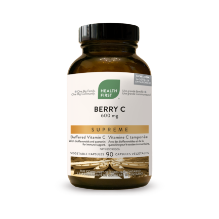 Berry-C Supreme, 600 mg, 90 Veg Caps (Health First)