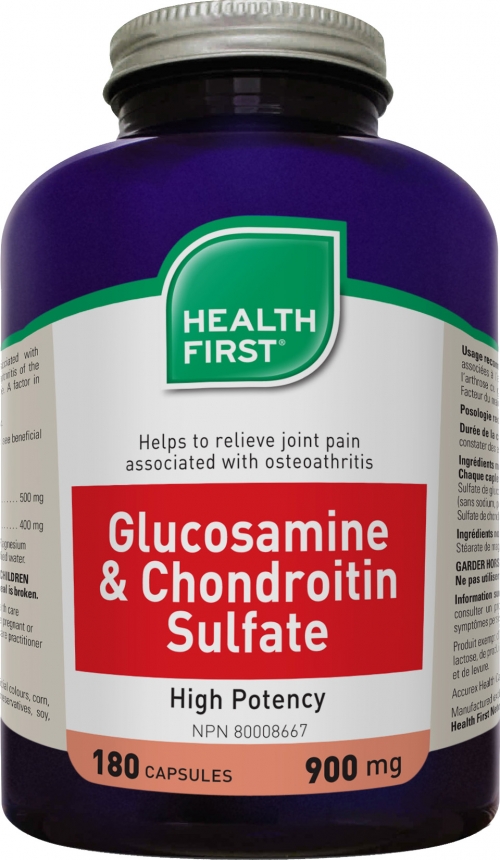 Glucosamine & Chondroitin 180cap 900mg (Health First)