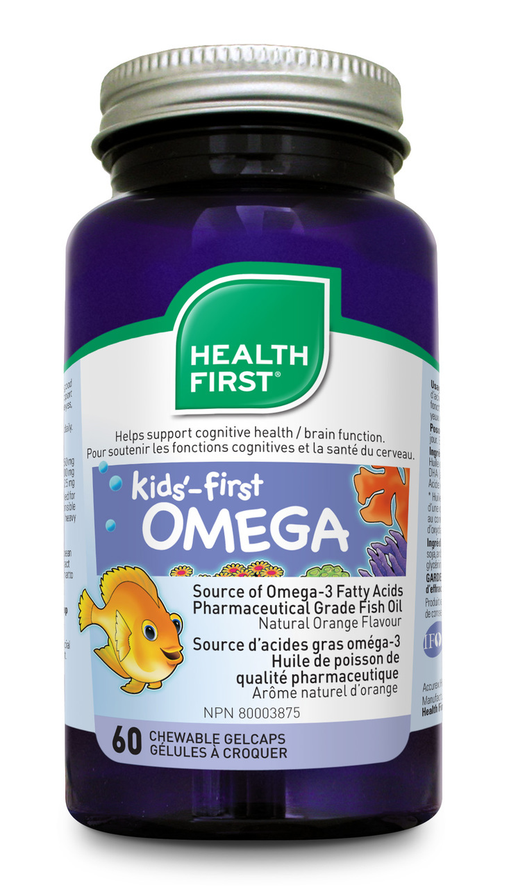Kids'-First Omega 60 chewable gelcaps (Health First)