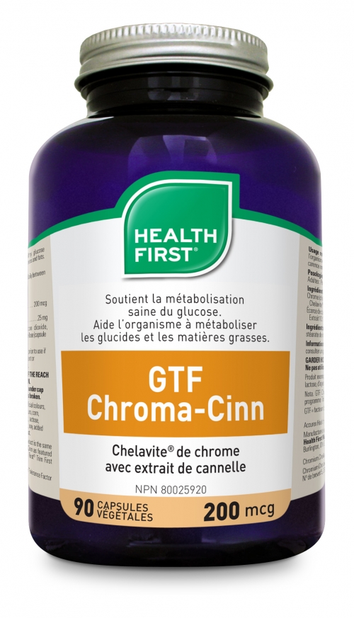 GTF Chroma-cinn 90 veg caps (Health First)
