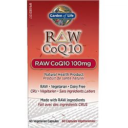 Raw CoQ10 100mg, 60 vcaps (Garden of Life)