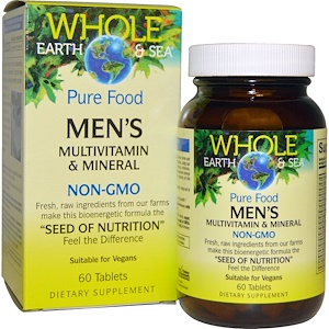 Whole Earth and Sea Men's Multi Vitamin and Mineral 60 tabs