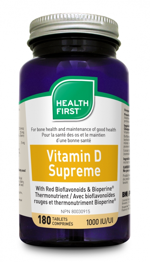 Vitamin D3 Supreme 180 tablets (Health First)