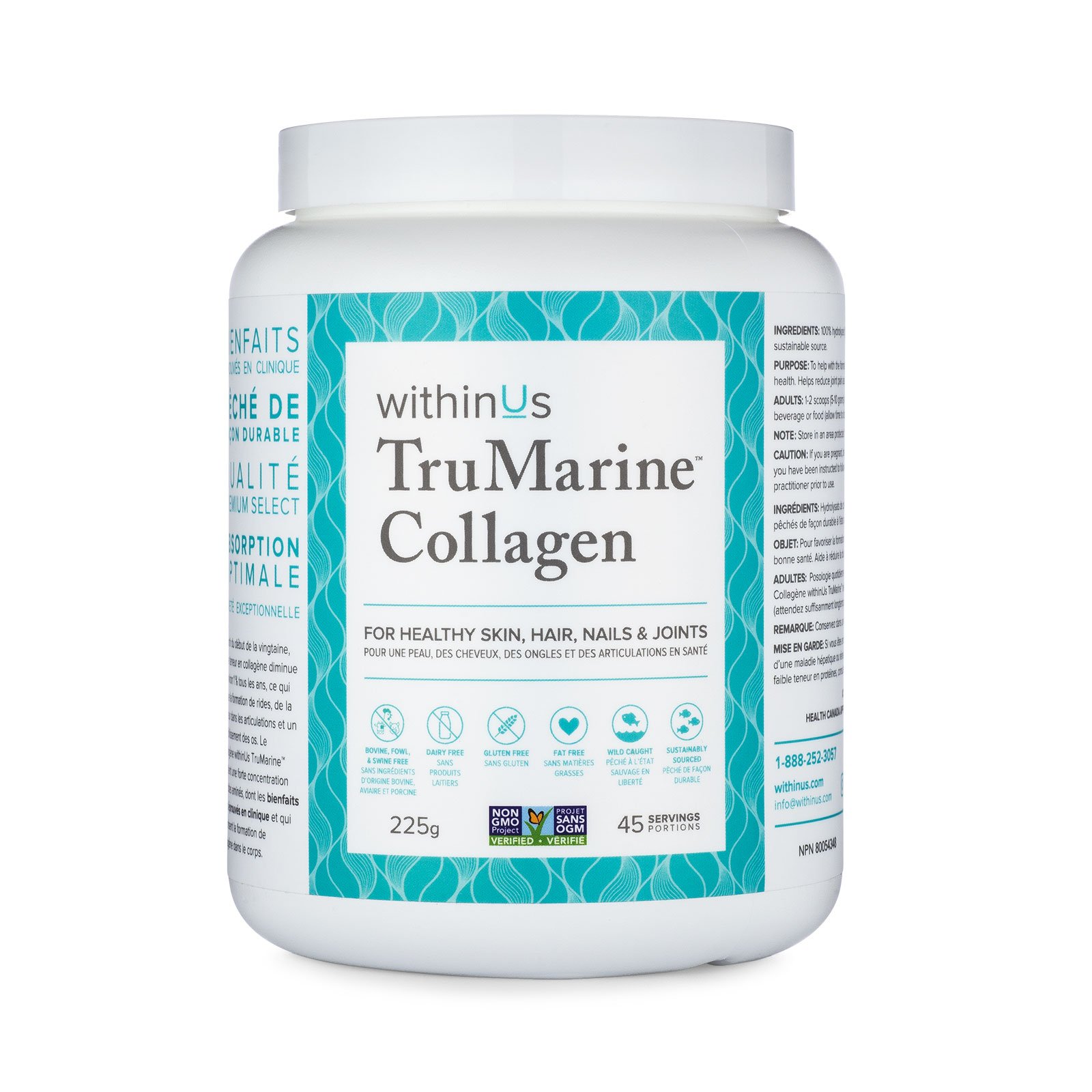 Within Us TruMarine Collagen 225g (45 Servings)