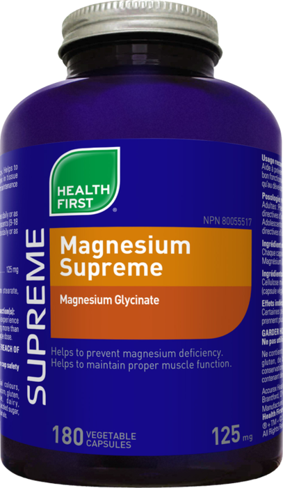 Magnesium Supreme 180 veg caps (Health First)