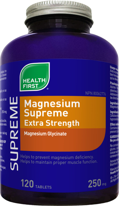 Magnesium Supreme Extra Strength 120 tabs (Health First)
