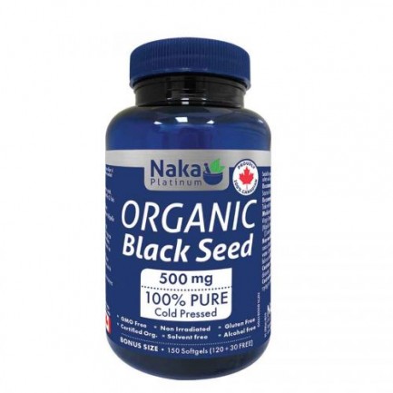 Organic Black Seed Oil, 150 softgels (Naka)