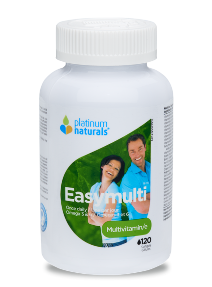 Easymulti Once Daily Multivitamin, 120 Softgels (Platinum Naturals)