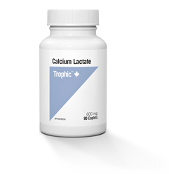 Calcium Lactate 600mg 180 Caplets (Trophic)