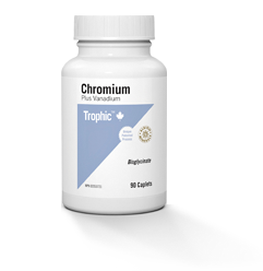 Chromium (Plus Vanadium) 90 Caplets (Trophic)