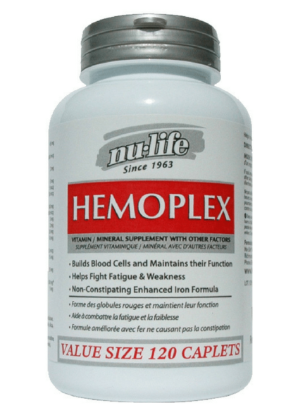 Hemoplex 120 caplets (Nu-Life)