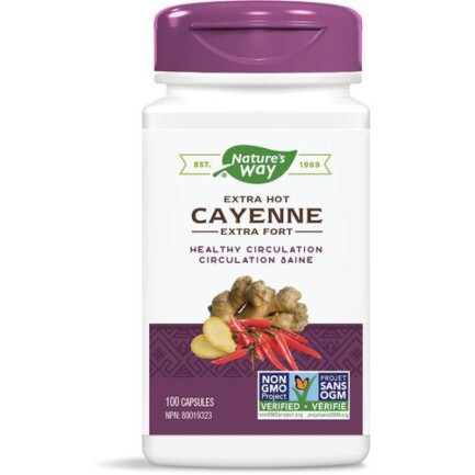 Extra hot Cayenne 315mg, 100 capsules (Nature's Way)