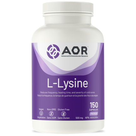 L-Lysine 500mg, 150 capsules (AOR)