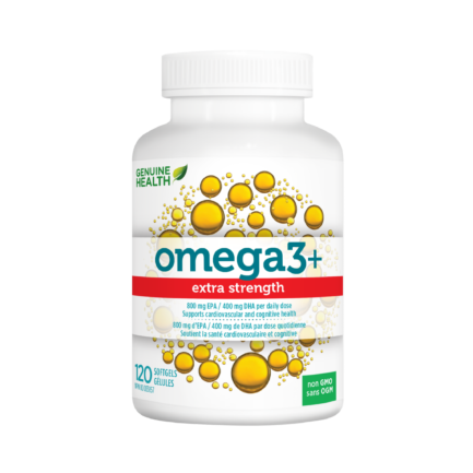 Omega 3+ extra strength, 120 softgels (Genuine Health)