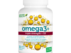 Omega 3+ triple strength plus D3, 60 softgels (Genuine Health)