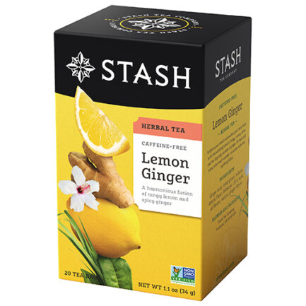 Lemon Ginger, 20 teabags (Stash)
