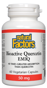 Bioactive Quercetin EMIQ, 50mg, 60 veg caps (Natural Factors)